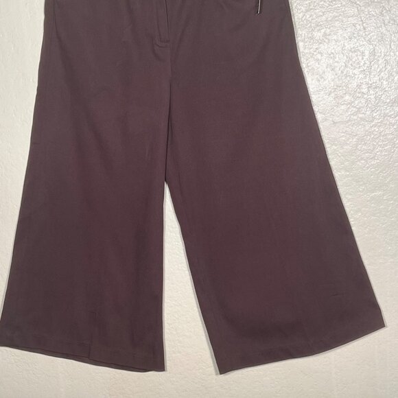 NWT Larry Levine Capris Women's 8 Chocolate Stretch Mid Rise City Comfort Career - Picture 7 of 15